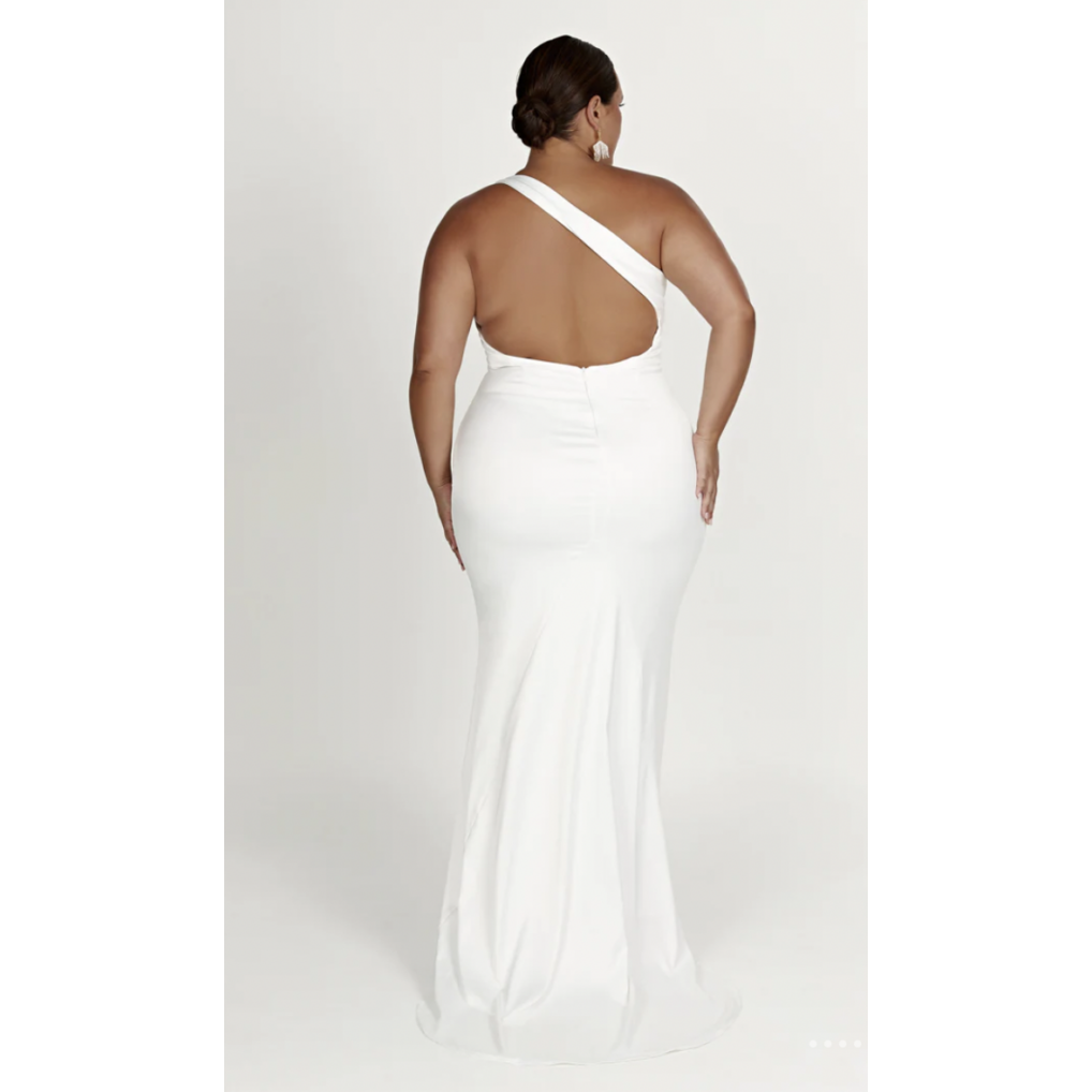 Harper One Shoulder Gown 18 The Curvy Rental Boutique