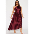 Wine Belle Satin Maxi