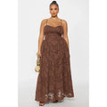 Espresso Bloom Maxi Dress