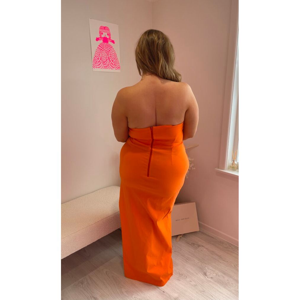 Orange Vesper Bandeau Maxi