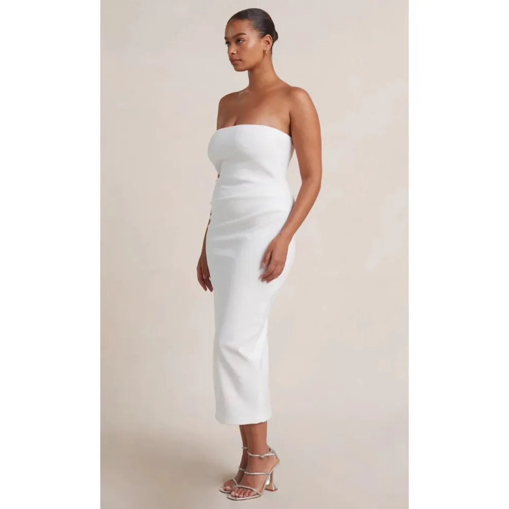 Ivory Be Mine Strapless Midi