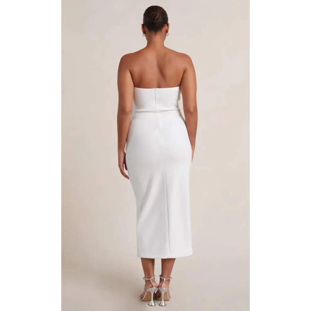 Ivory Be Mine Strapless Midi