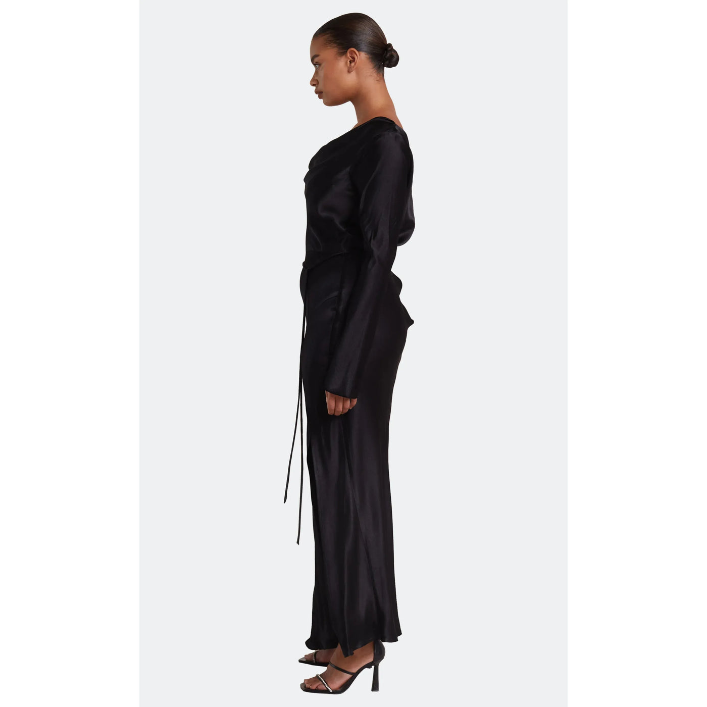 moon dance long sleeve cowl dress Hire Moon Dance Long Sleeve Maxi Dress in Sage | Bec and Bridge