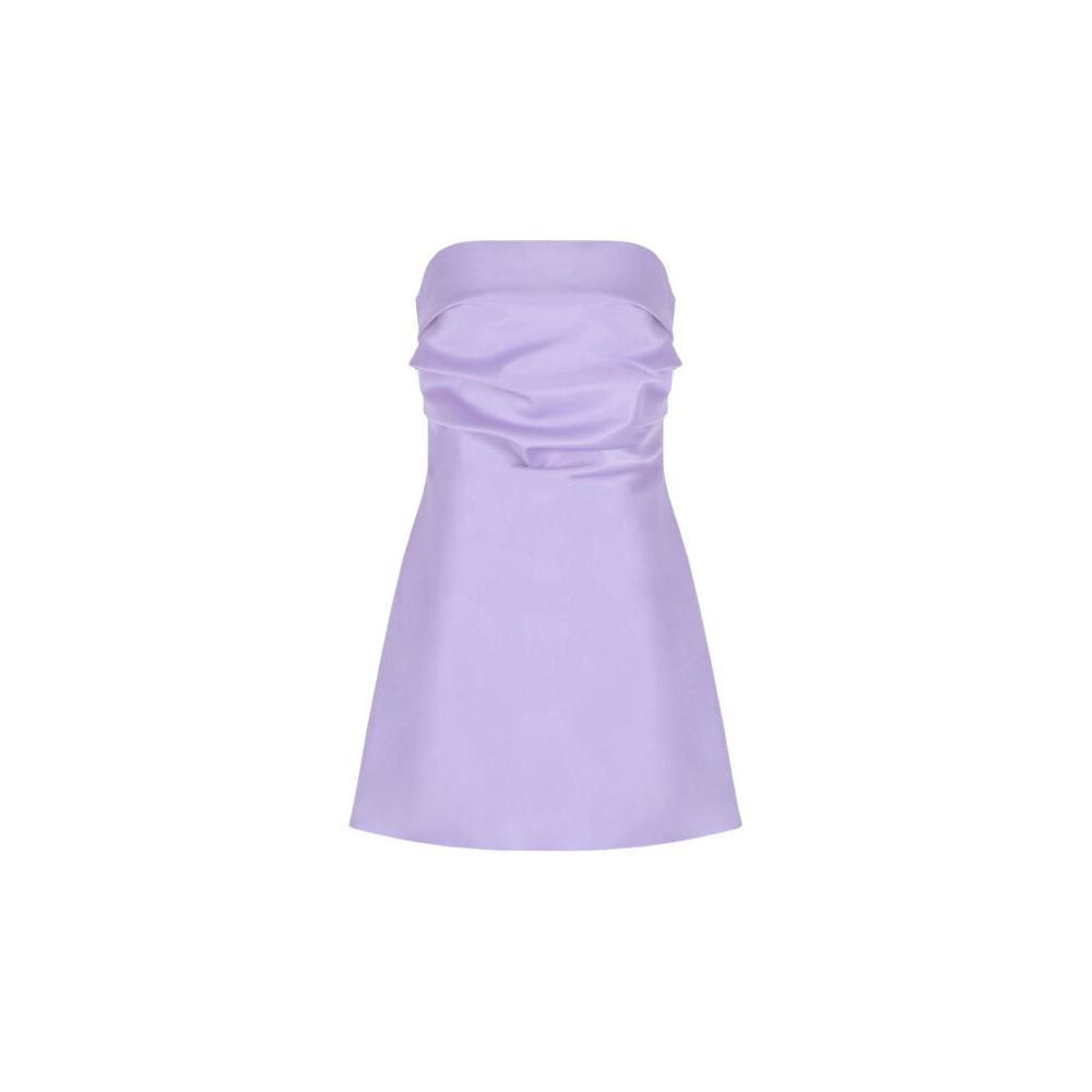 Lilac Cher Satin Minidress - 12