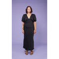 Black Uma Satin Maxi - 18