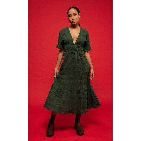 Forest Green Mirella V Neck - 20 The Curvy Rental Boutique Forest Green Mirella V Neck - 20 The Curvy Rental Boutique