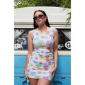 Groovy Babe Floral Ruched Dress