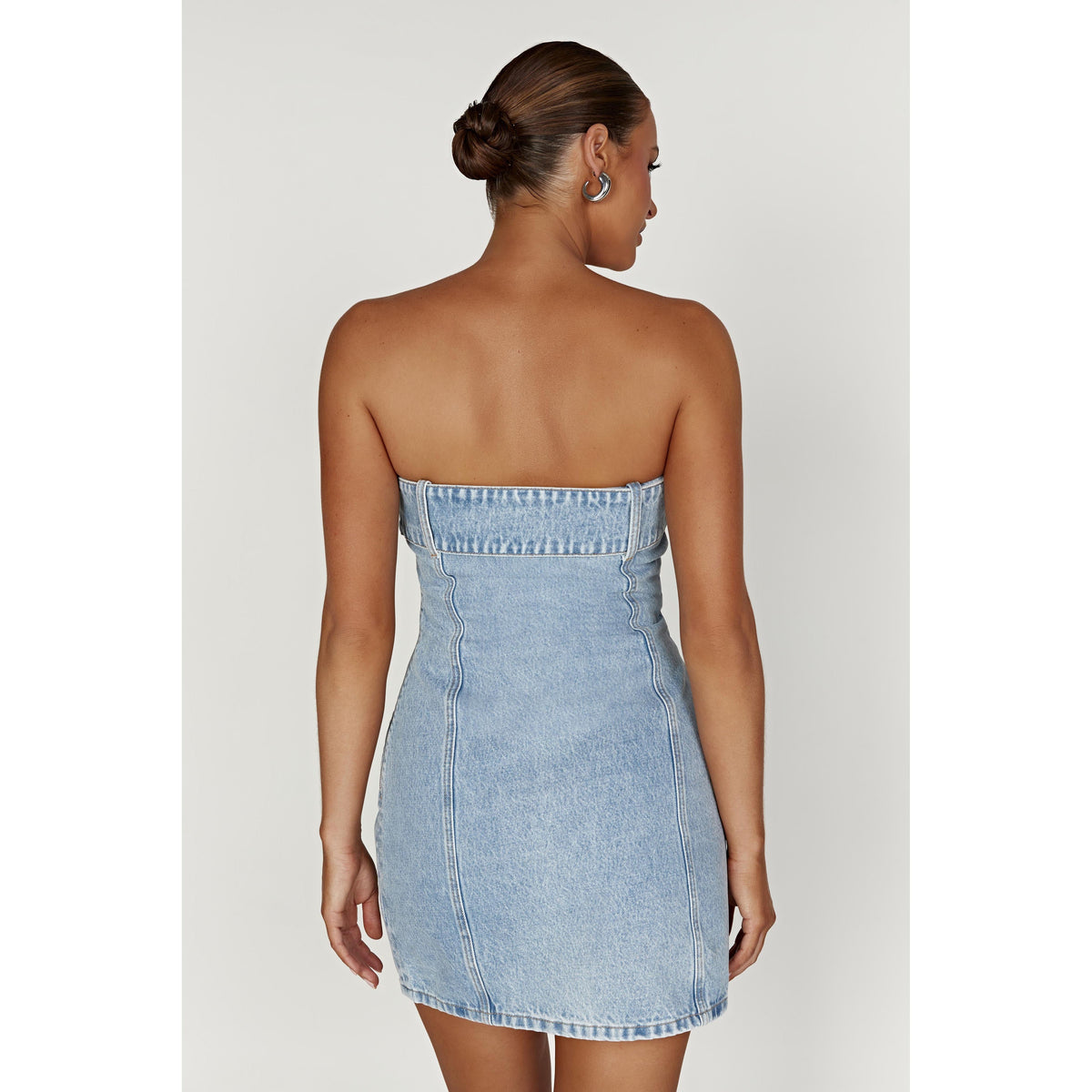 Mid Blue Teddi Denim Mini