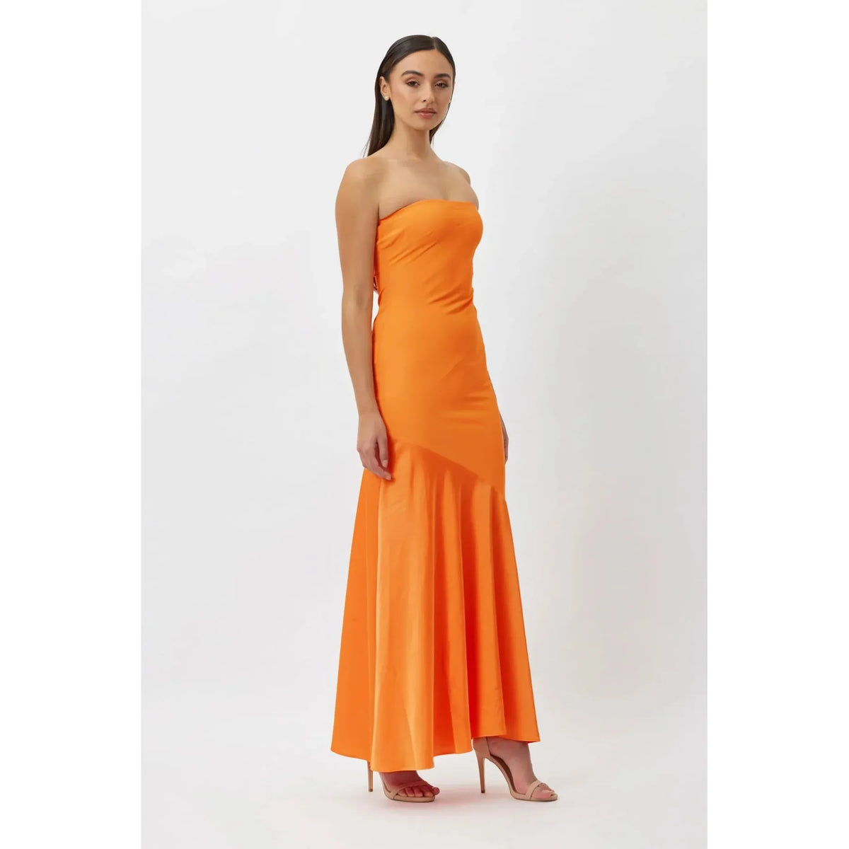 Orange Tahlia Strapless Maxi - 16