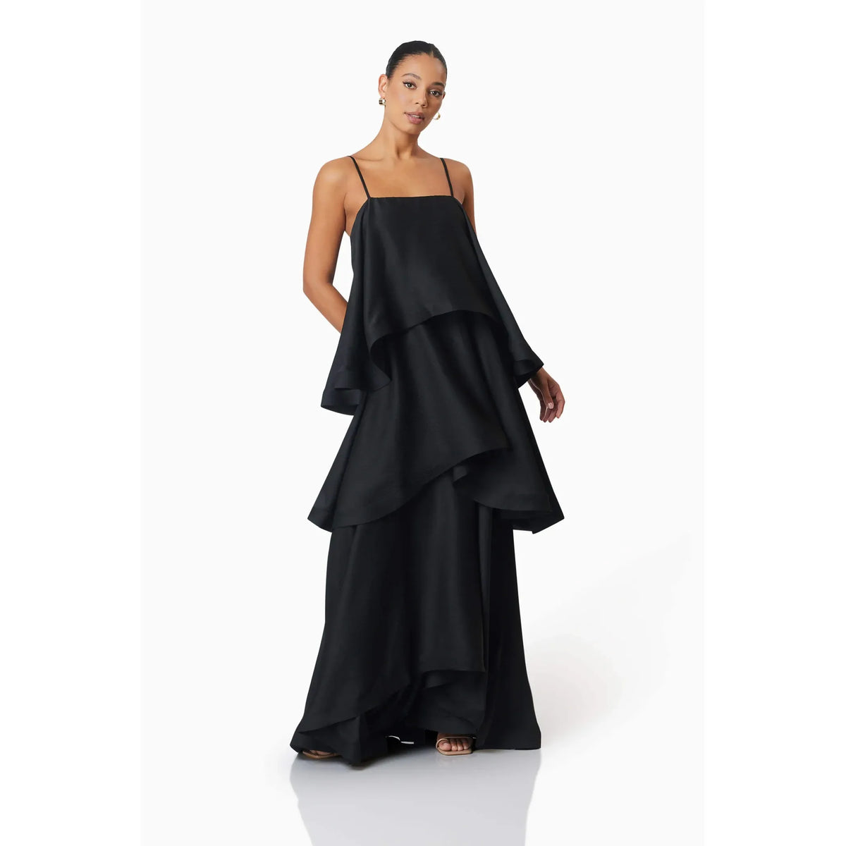 Black Tilly Tiered Maxi