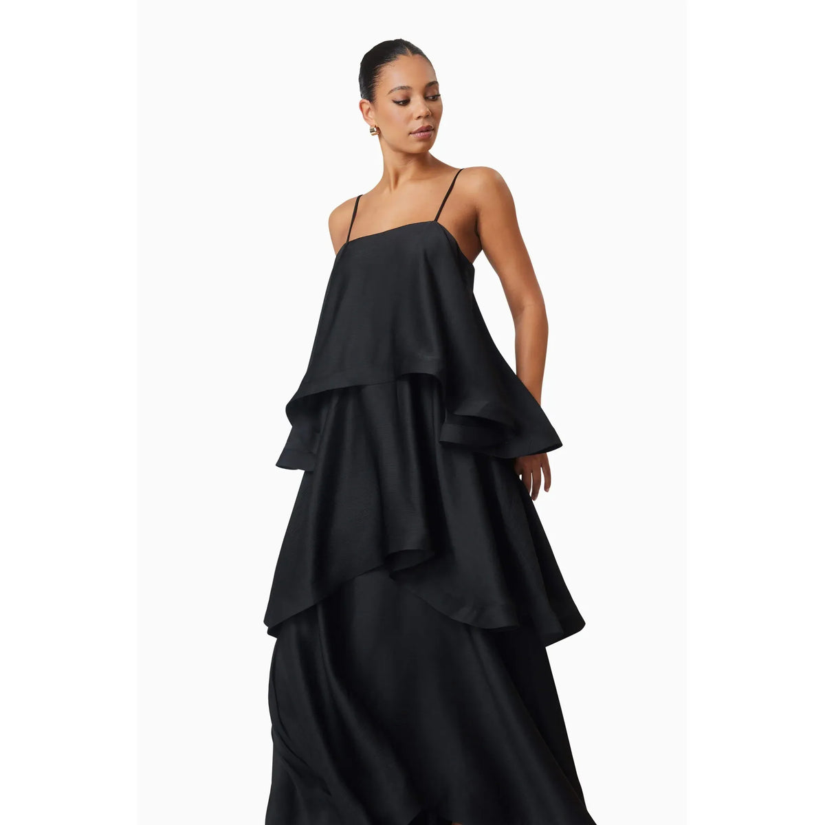 Black Tilly Tiered Maxi