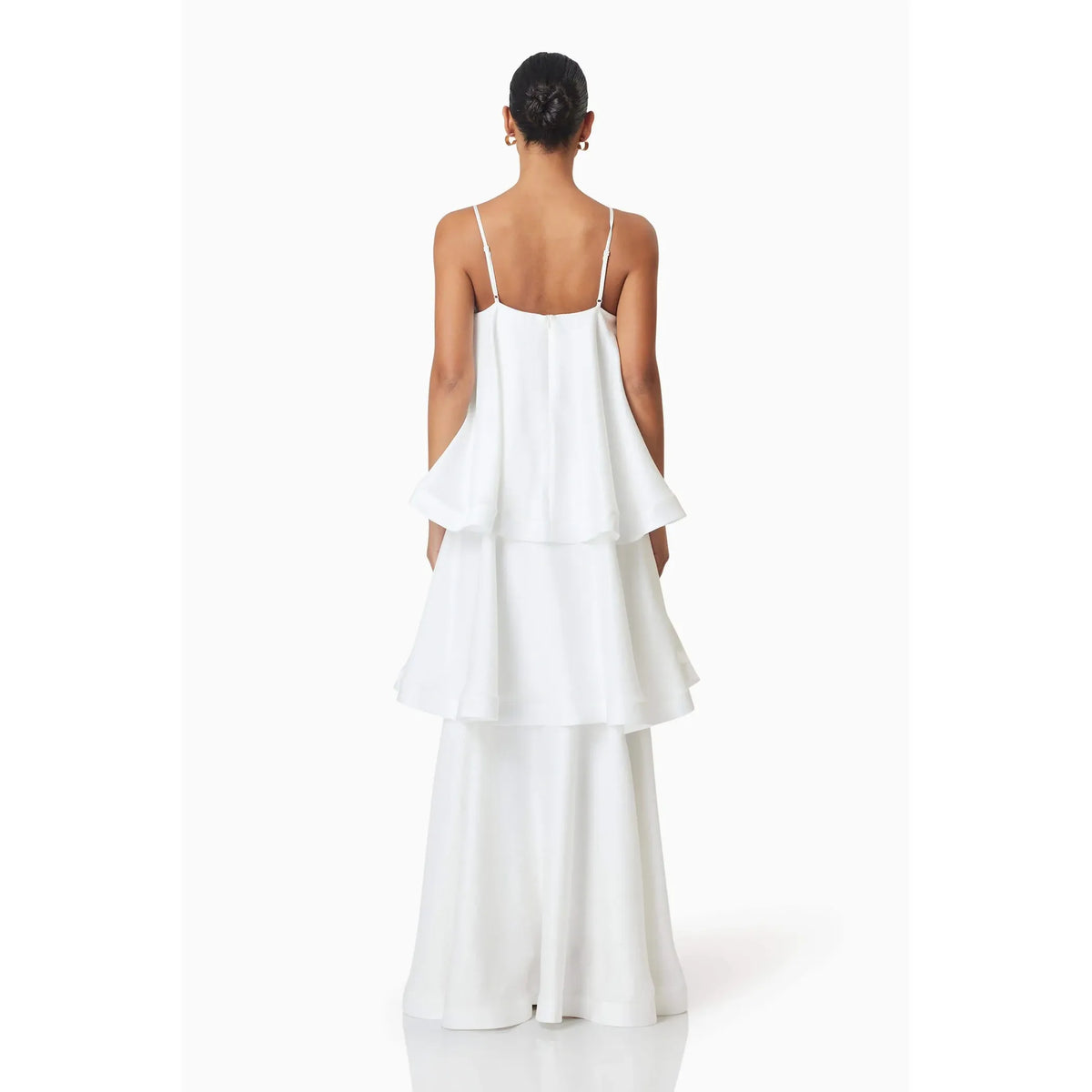White Tilly Tiered Maxi