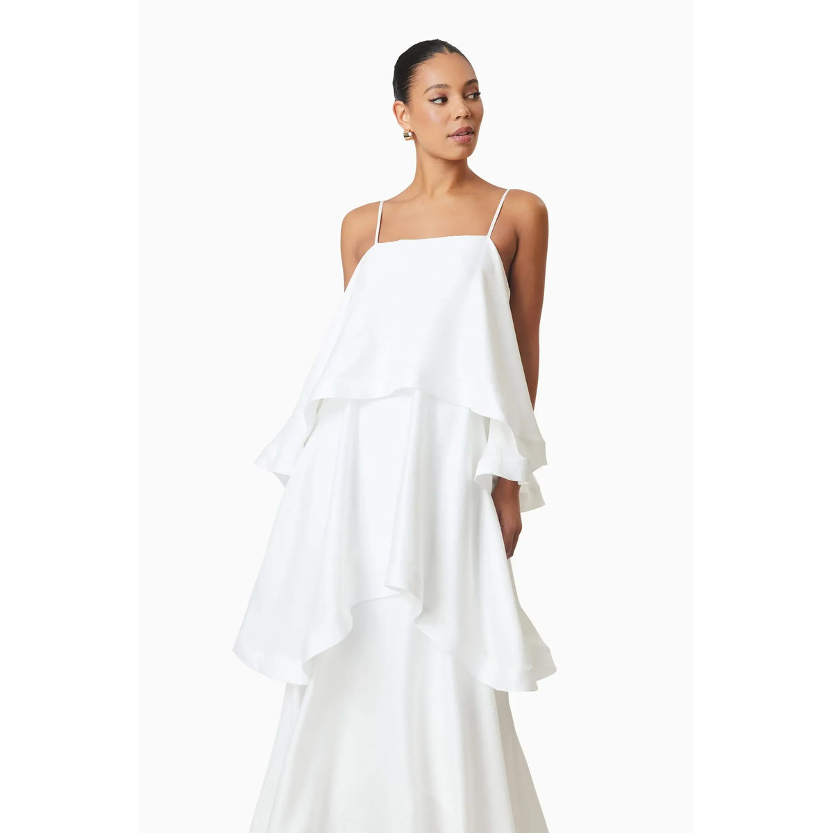 White Tilly Tiered Maxi