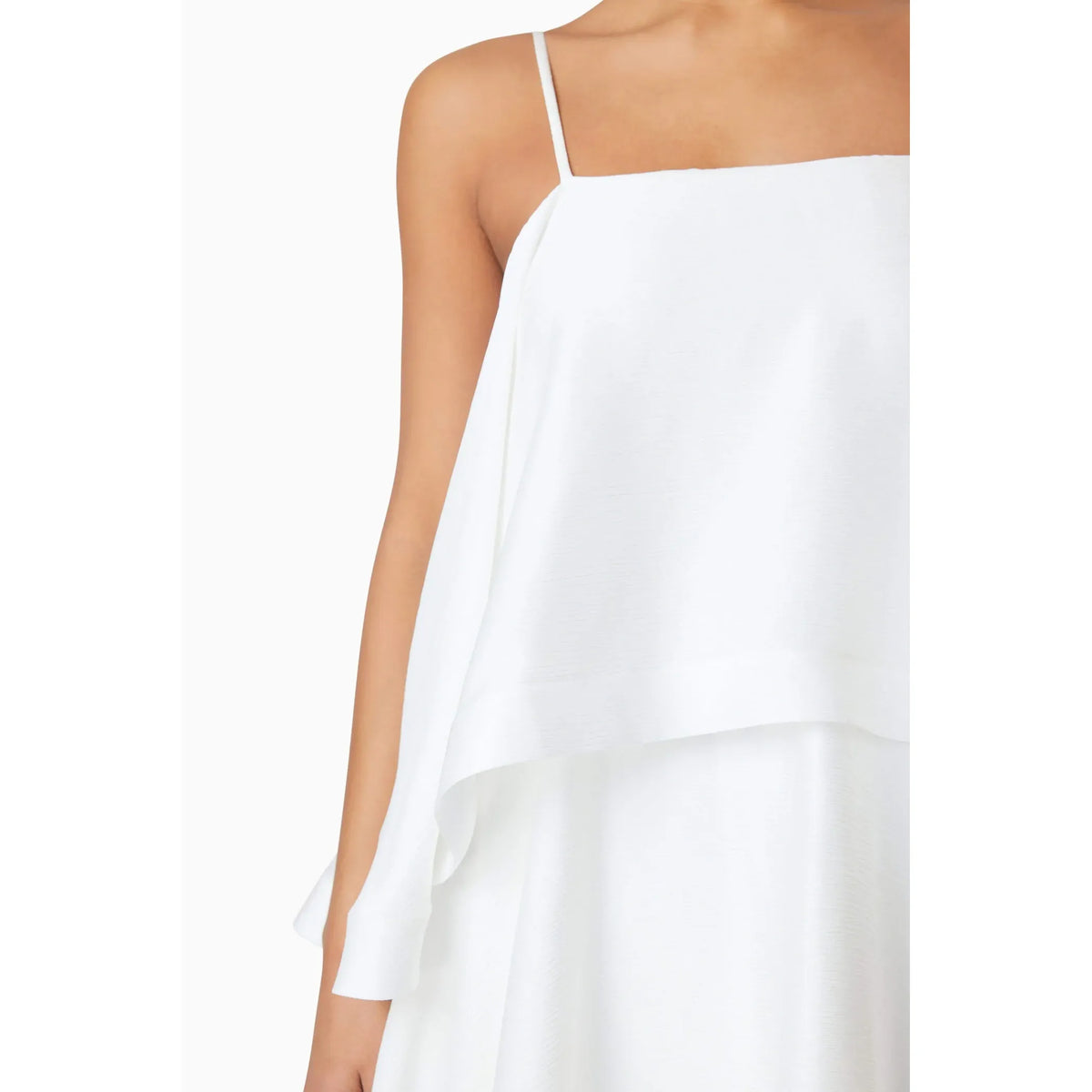 White Tilly Tiered Maxi
