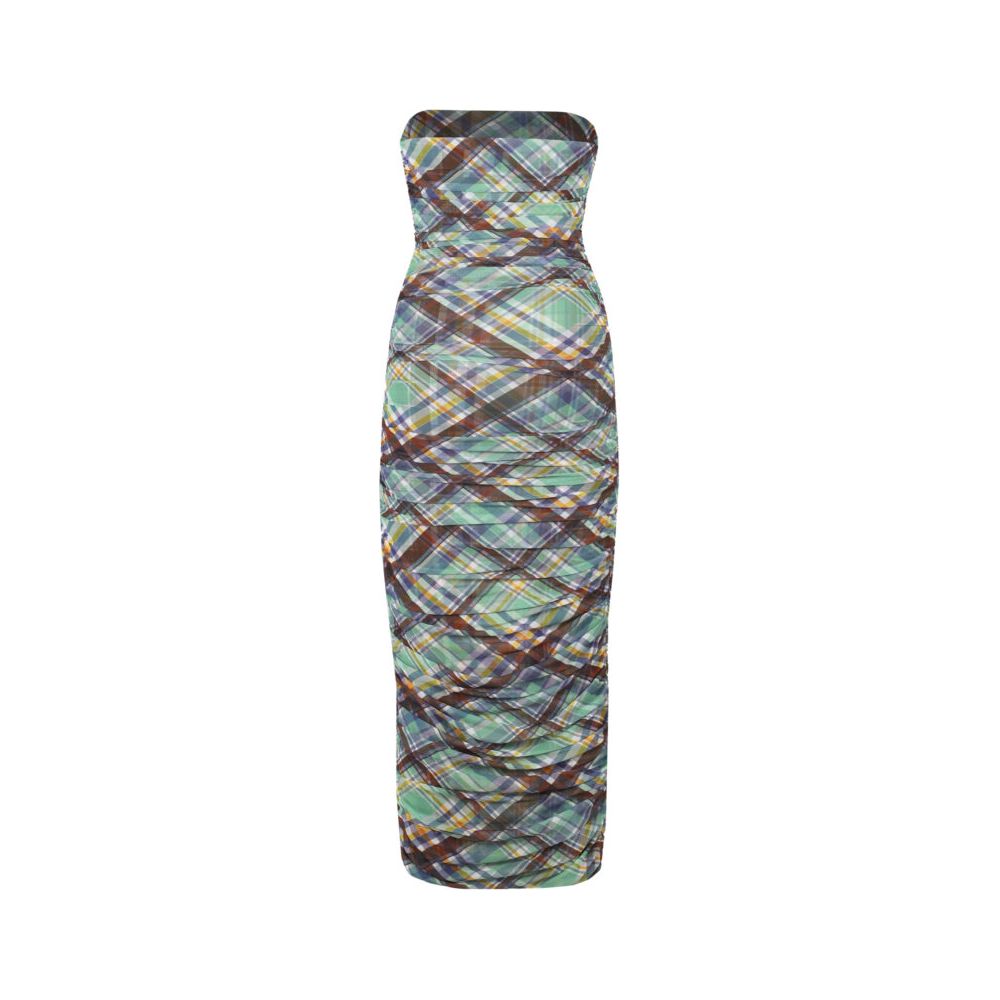 Basil Mesh Tube Dress