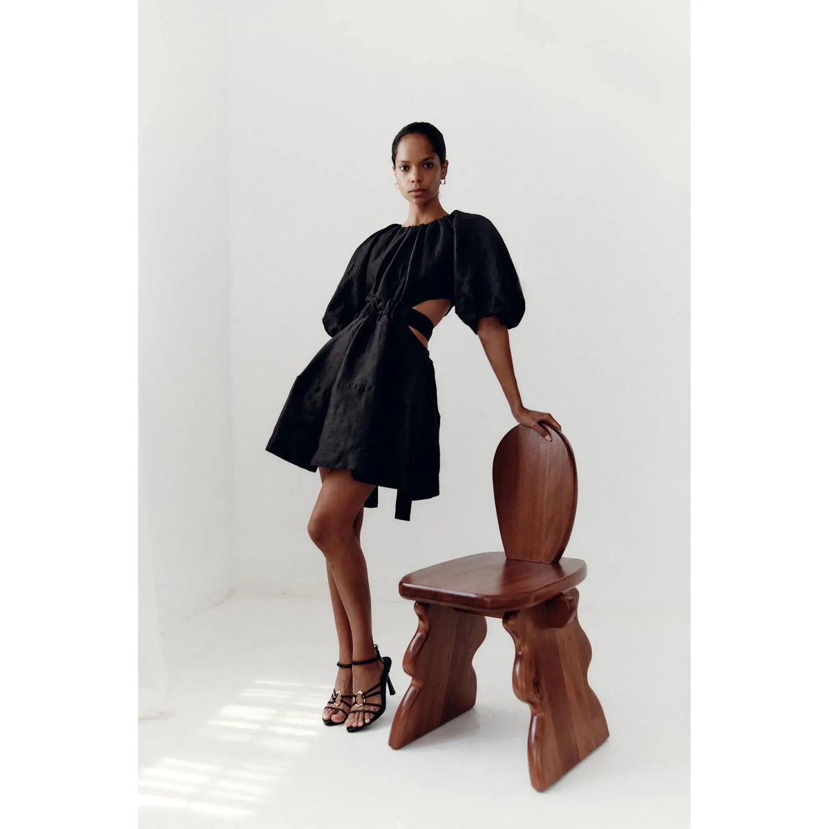 Black Mimosa Cut Out Mini Dress – The Curvy Rental Boutique