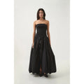 Black Violette Bubble Hem Maxi