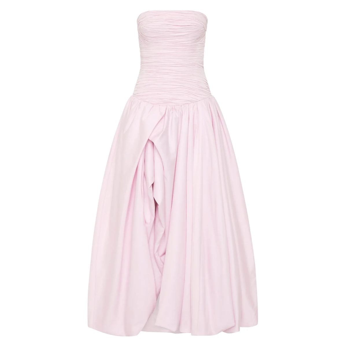 Pastel Pink Violette Bubble Hem Maxi