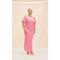 Pink Uma Satin Maxi - 16