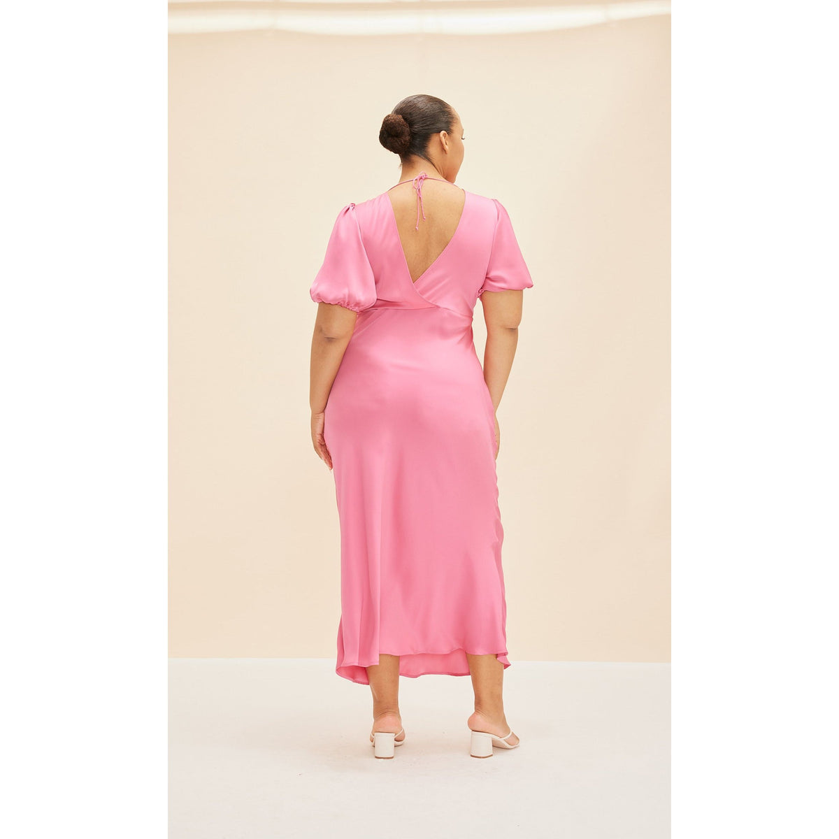 Pink Uma Satin Maxi - 16