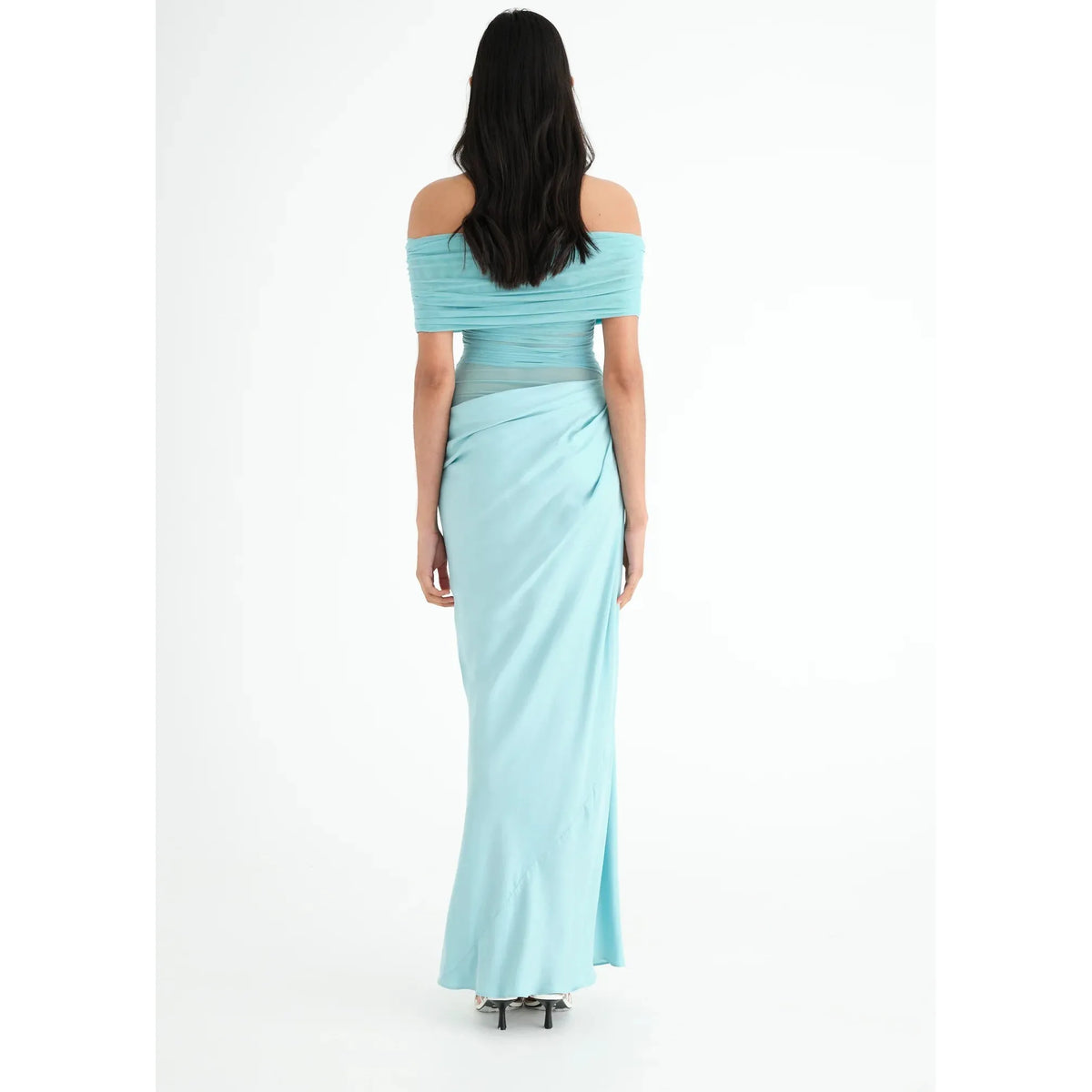 Aquamarine Nico Off Shoulder Maxi