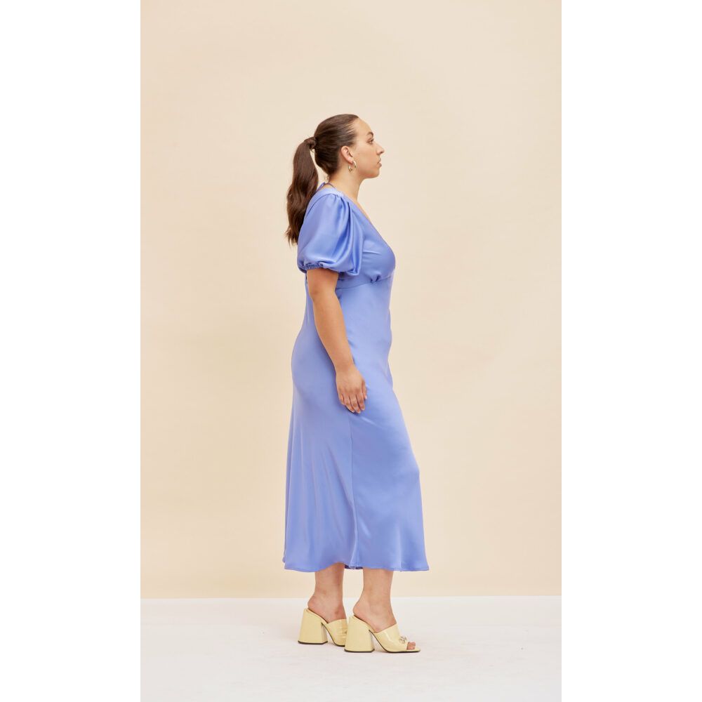 Periwinkle Uma Satin Maxi - 16