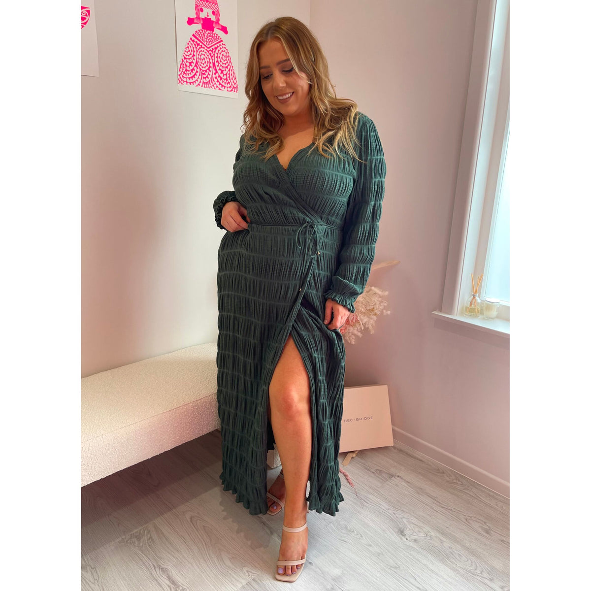 Black Long Sleeve Mirella Wrap