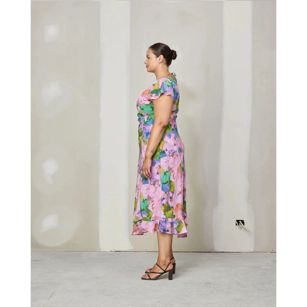 Dream Floral Kata Silk Midi Dress - 20