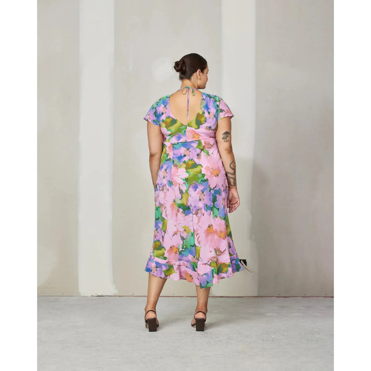 Dream Floral Kata Silk Midi Dress - 20