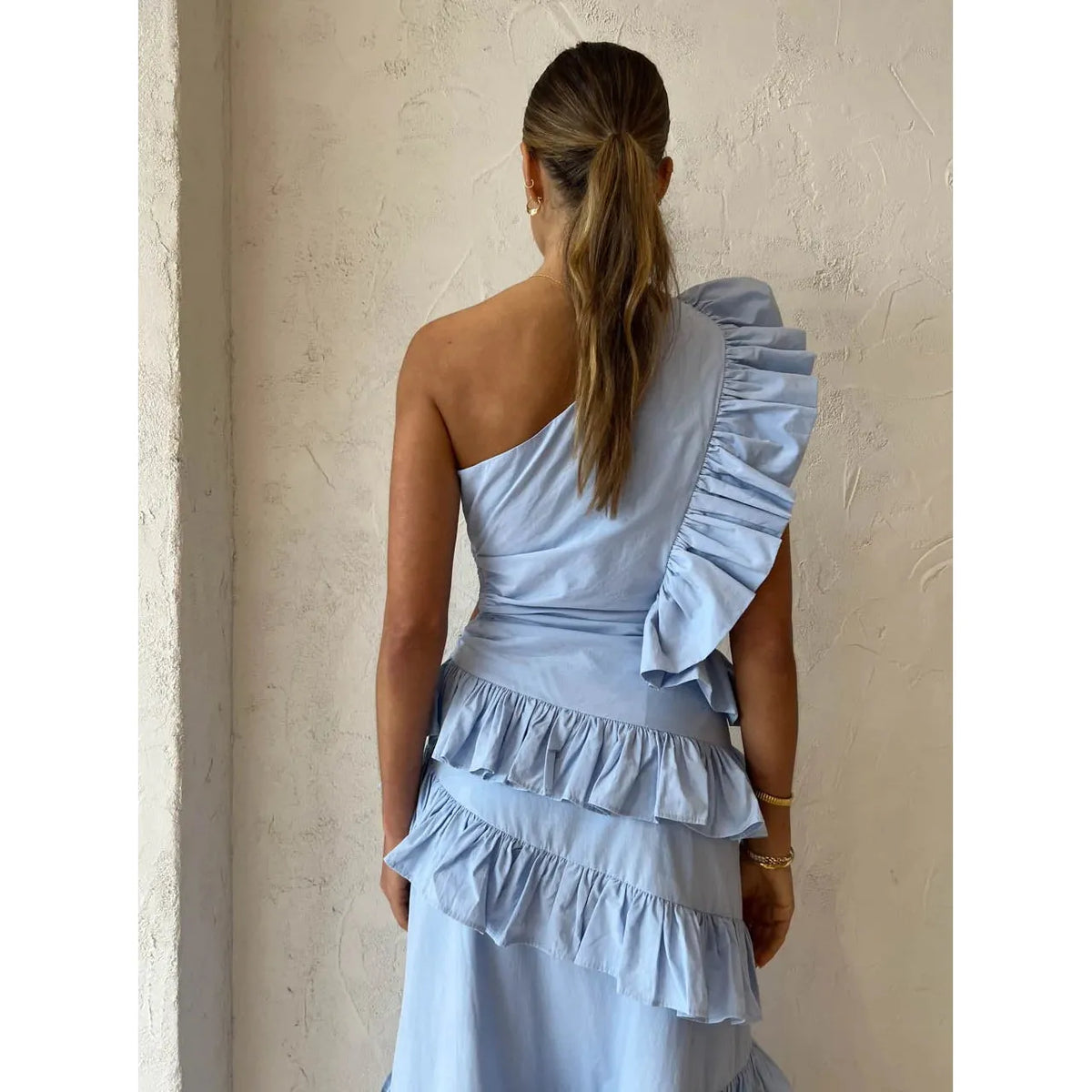 Artic Blue Adrift Frill Maxi - 14