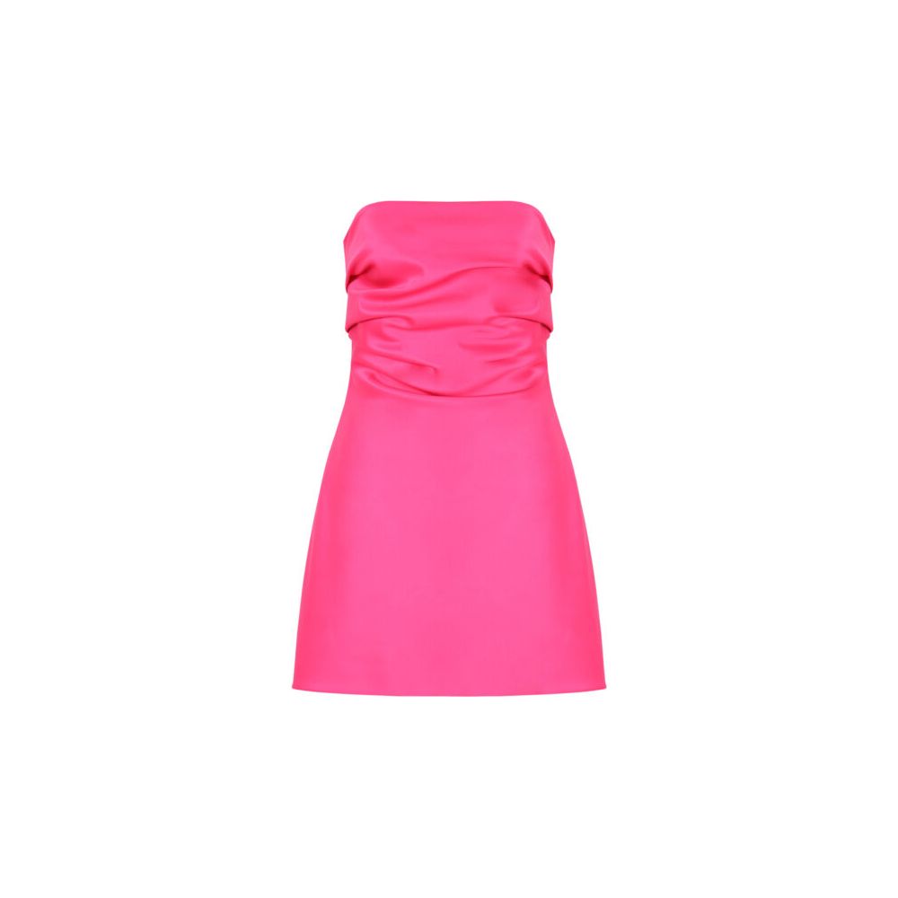 Pink Cher Satin Minidress - 20