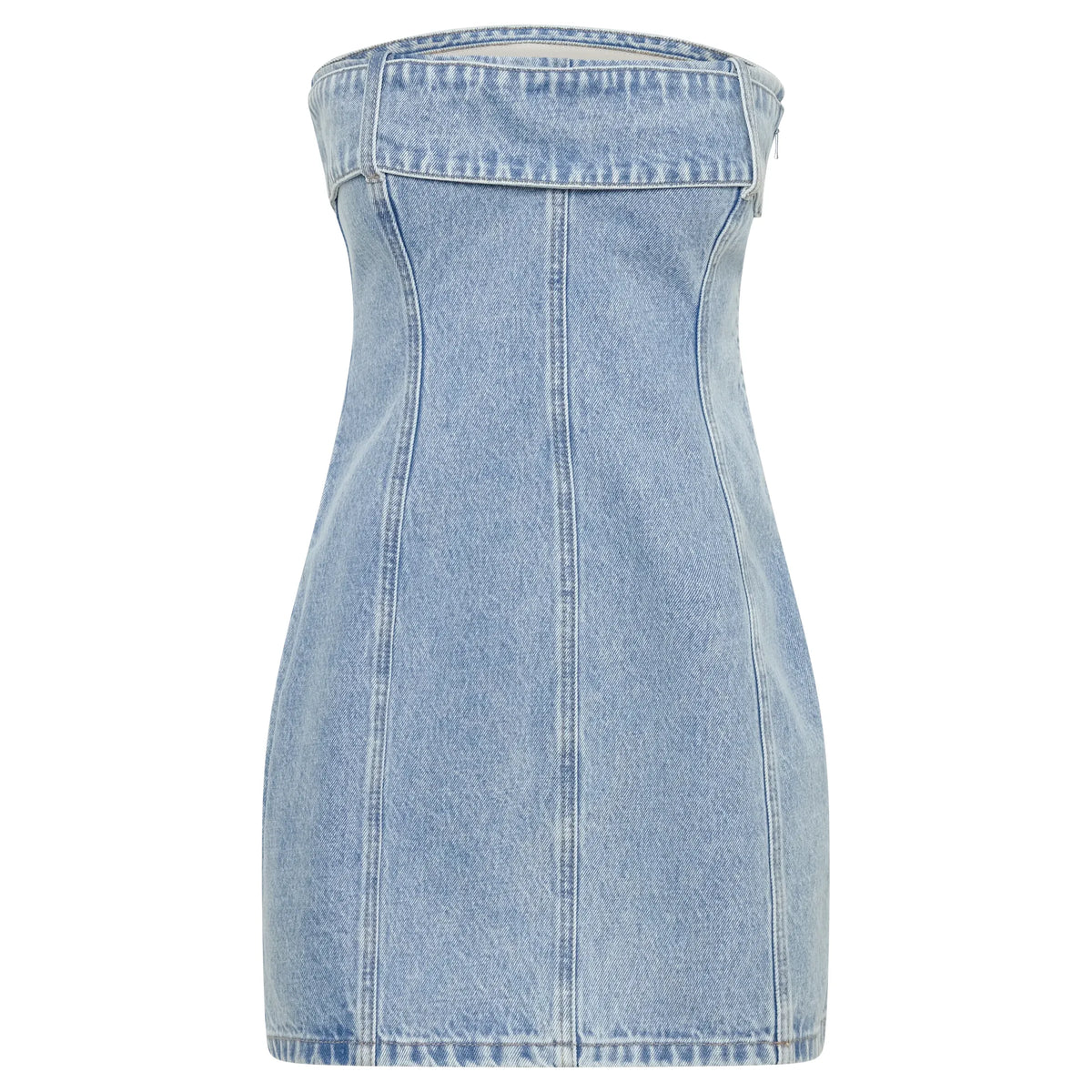 Mid Blue Teddi Denim Mini