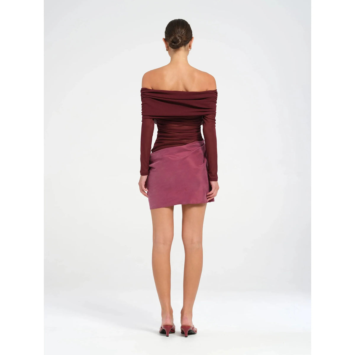 Plum Luca Off Shoulder Mini
