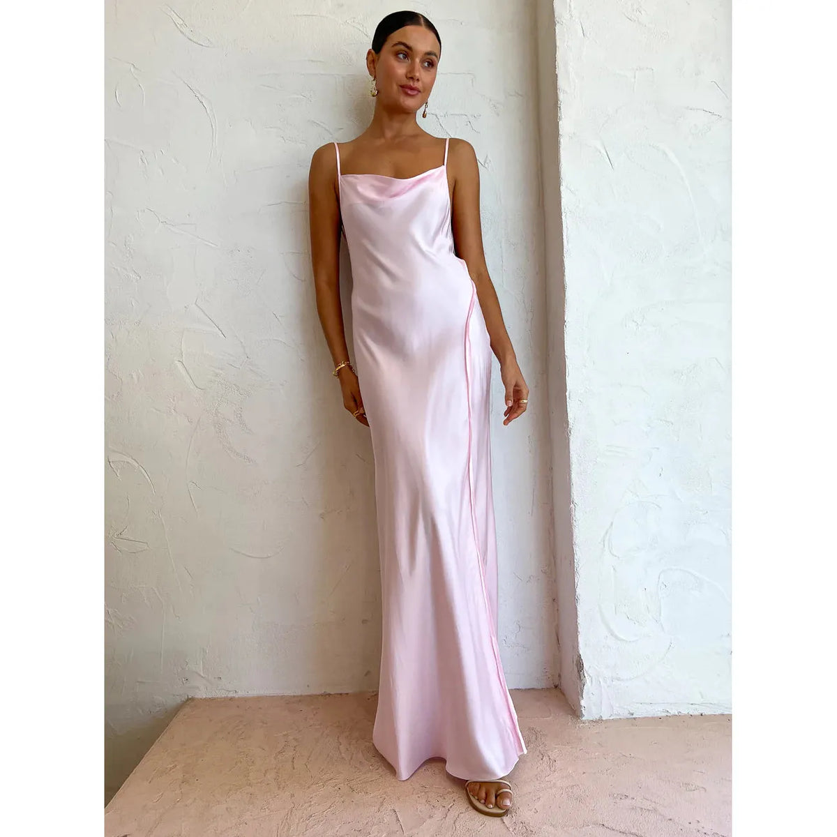 Quartz Pink Joelle Split Maxi