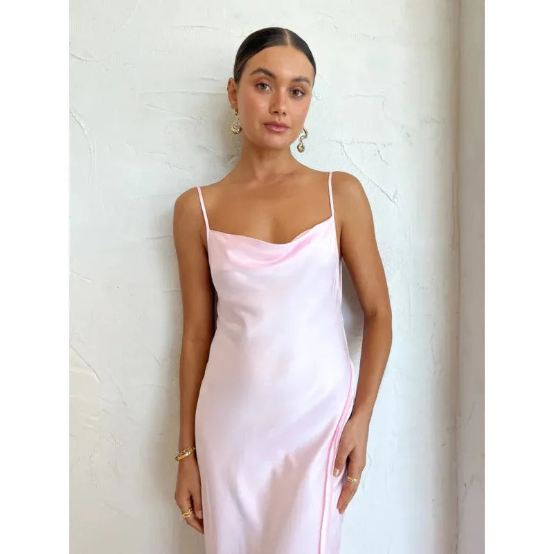 Quartz Pink Joelle Split Maxi