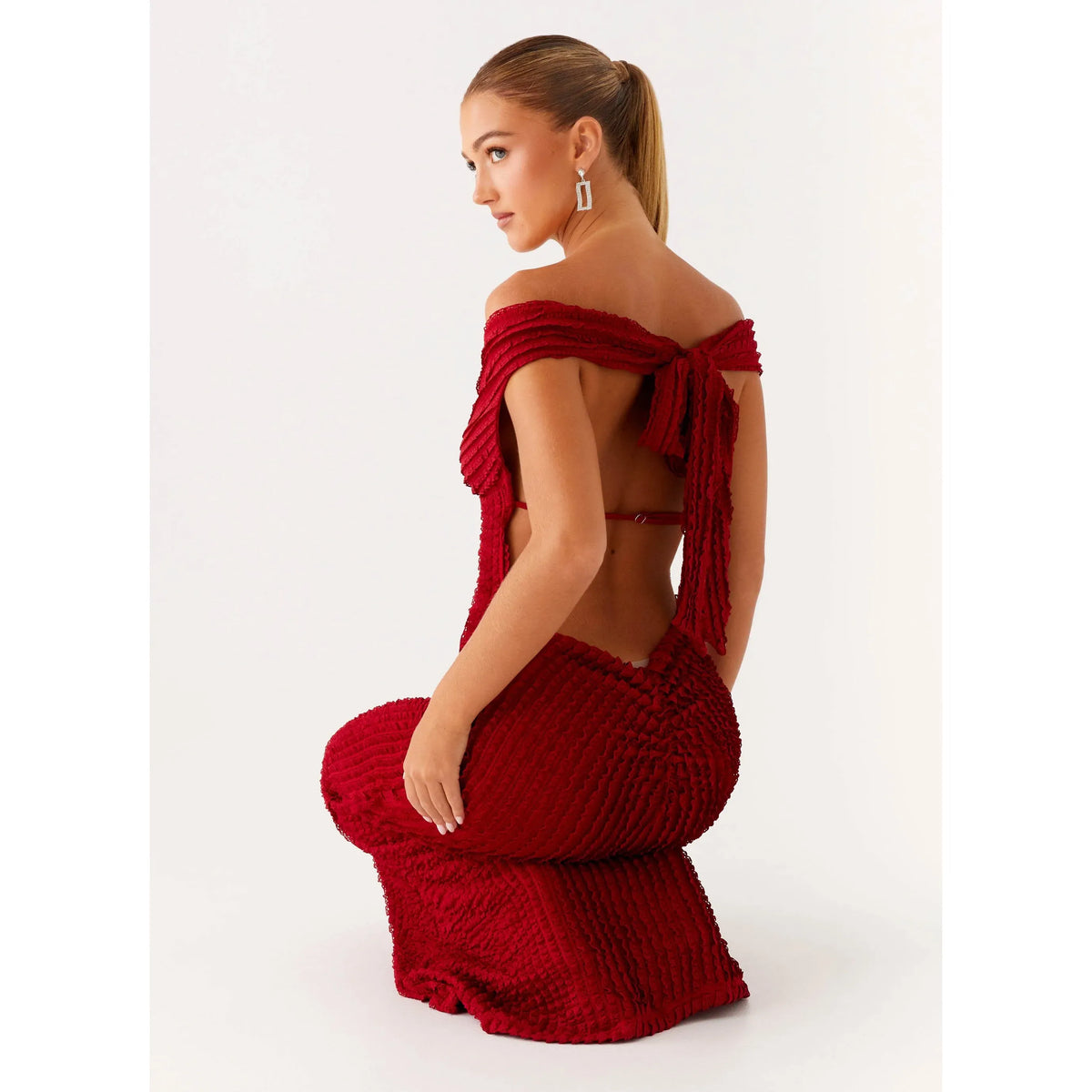 Red Chantelle Maxi