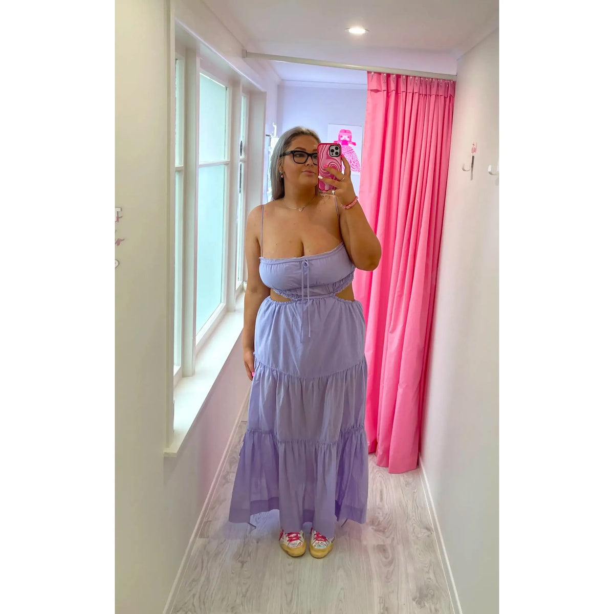 Lilac Alexandra Tie Maxi