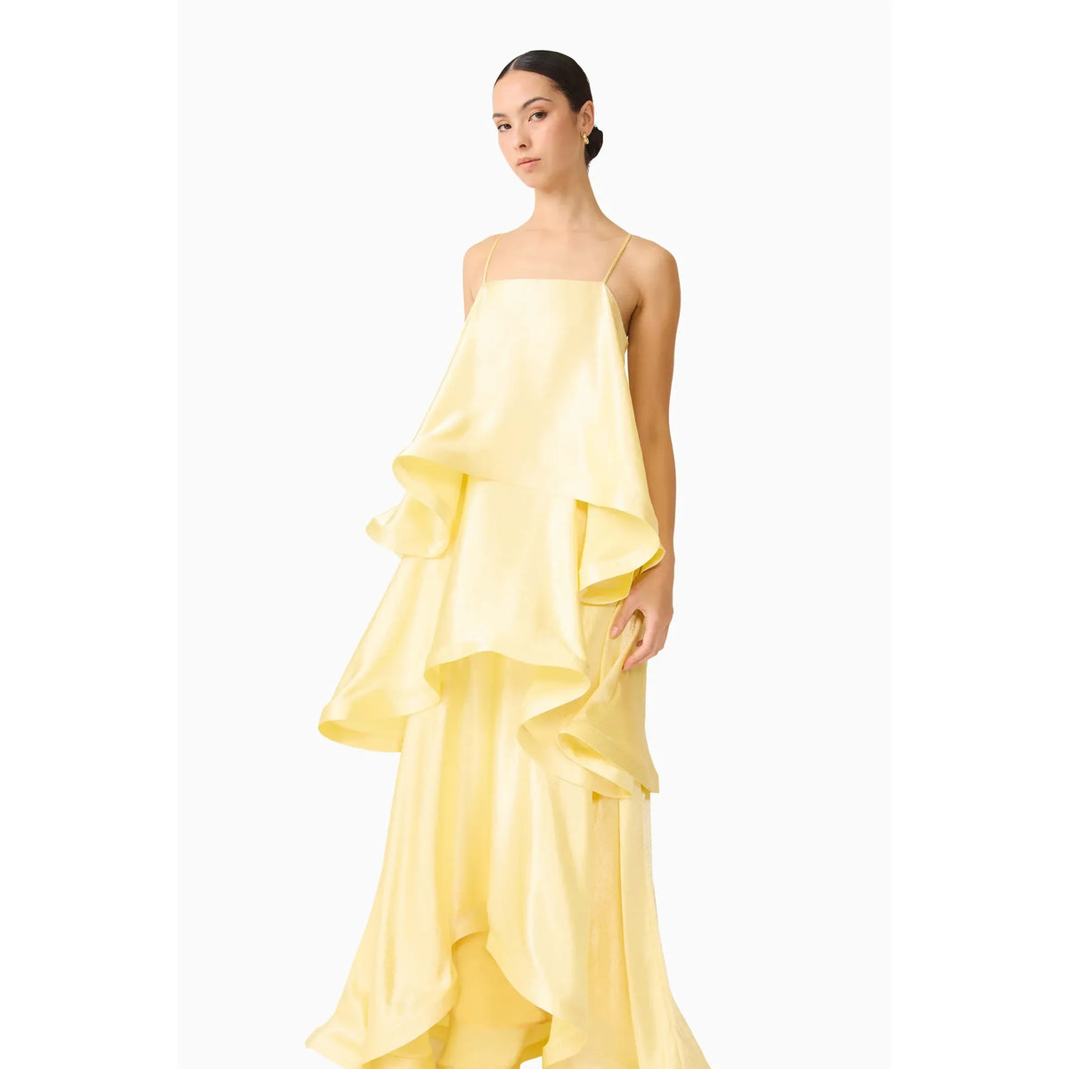 Butter Yellow Tilly Tiered Maxi