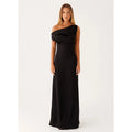 Black Heart of Glass Satin Maxi