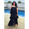 Black Tilly Tiered Maxi