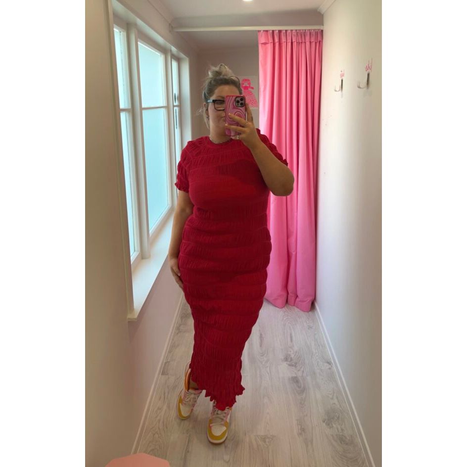 Chilli Red Mirella T Shirt Maxi