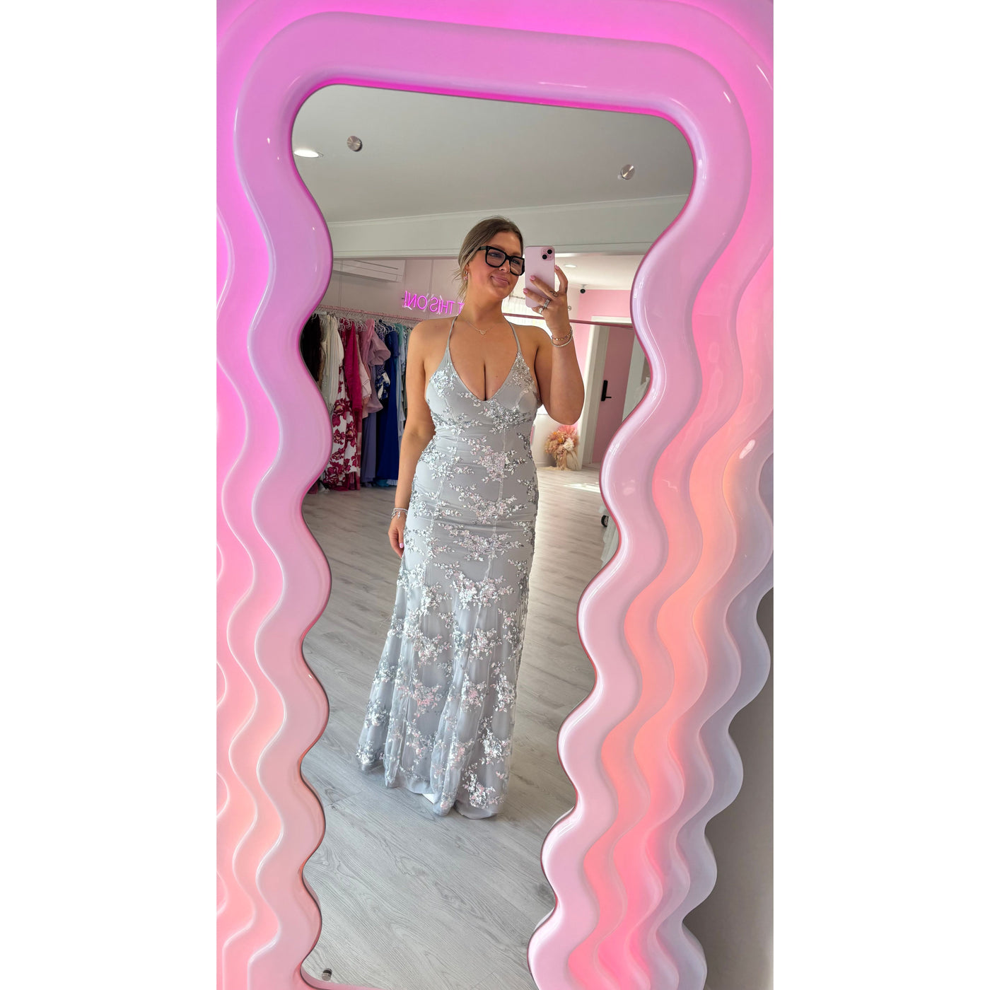 silver jadore dress J'Adore Dresses JM209