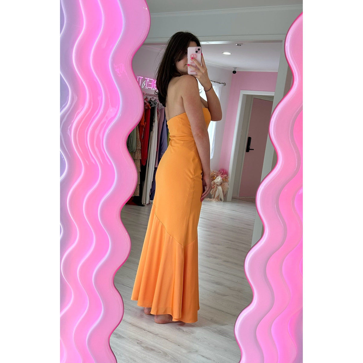 Orange Tahlia Strapless Maxi - 16