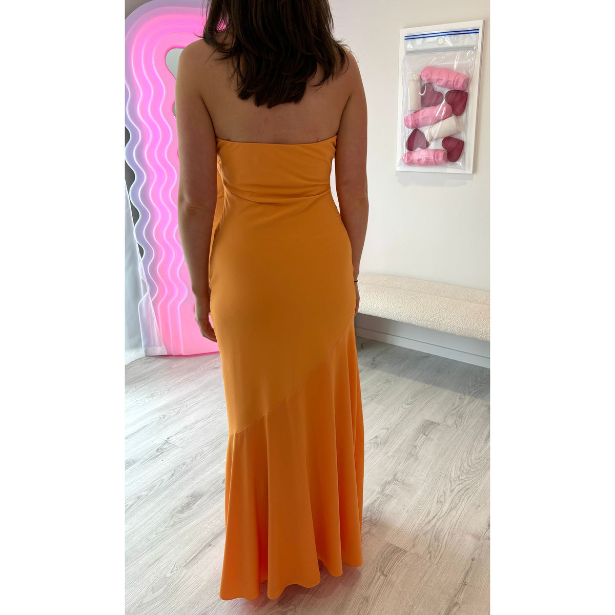 Orange Tahlia Strapless Maxi - 16