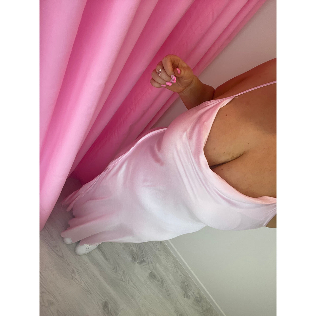 Quartz Pink Joelle Split Maxi