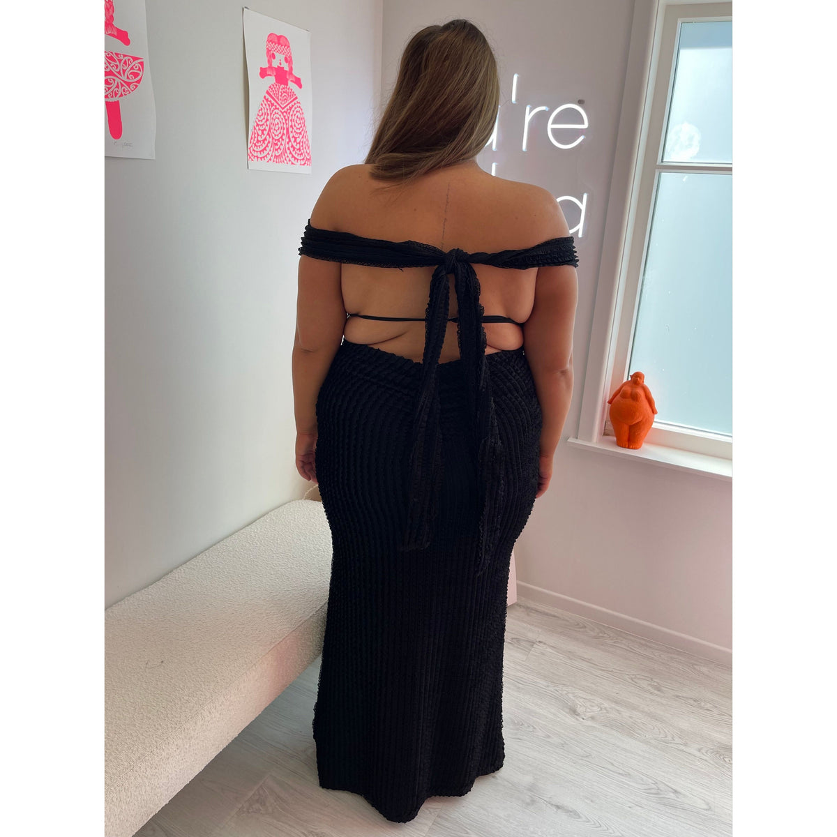 Black Chantelle Maxi