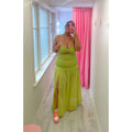 Lime Solstice Strapless Maxi