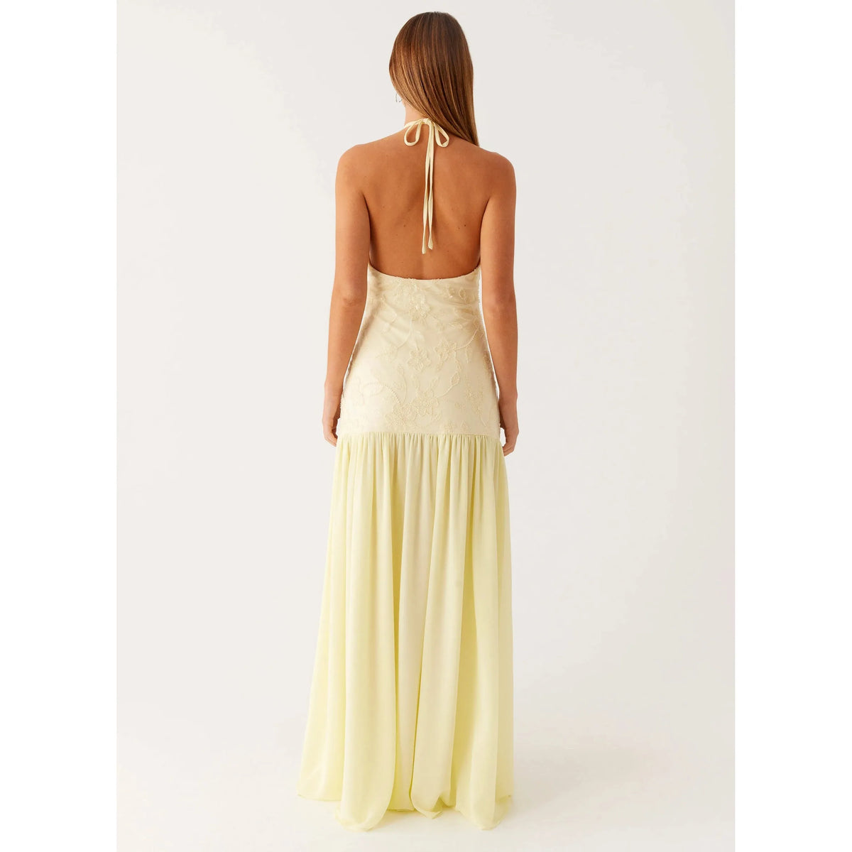 Yellow Janelle Beaded Maxi