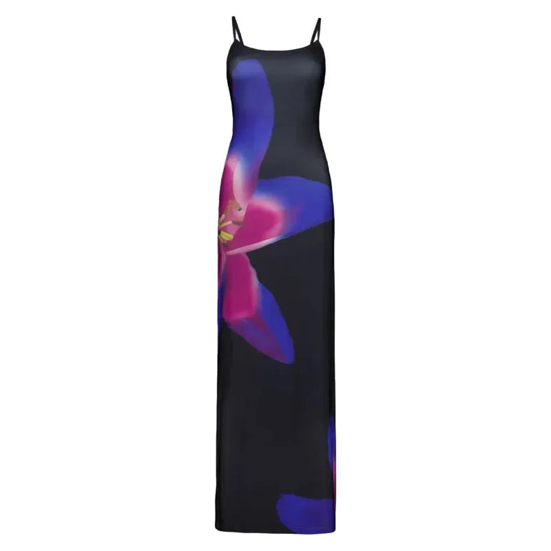 Midnight Lily Floral Slip