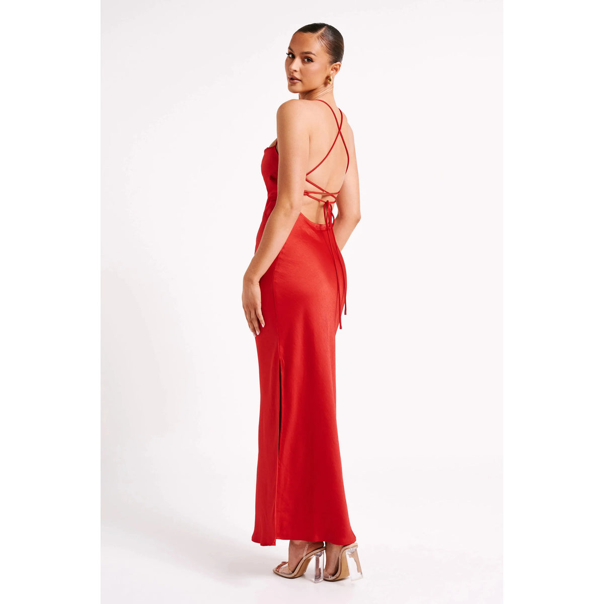 Red Sydney Straight Neck Slip - 18